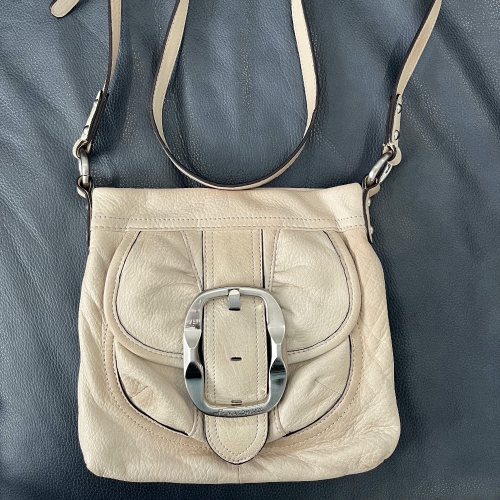 B. Makowsky Leather Crossbody/Sling Bag